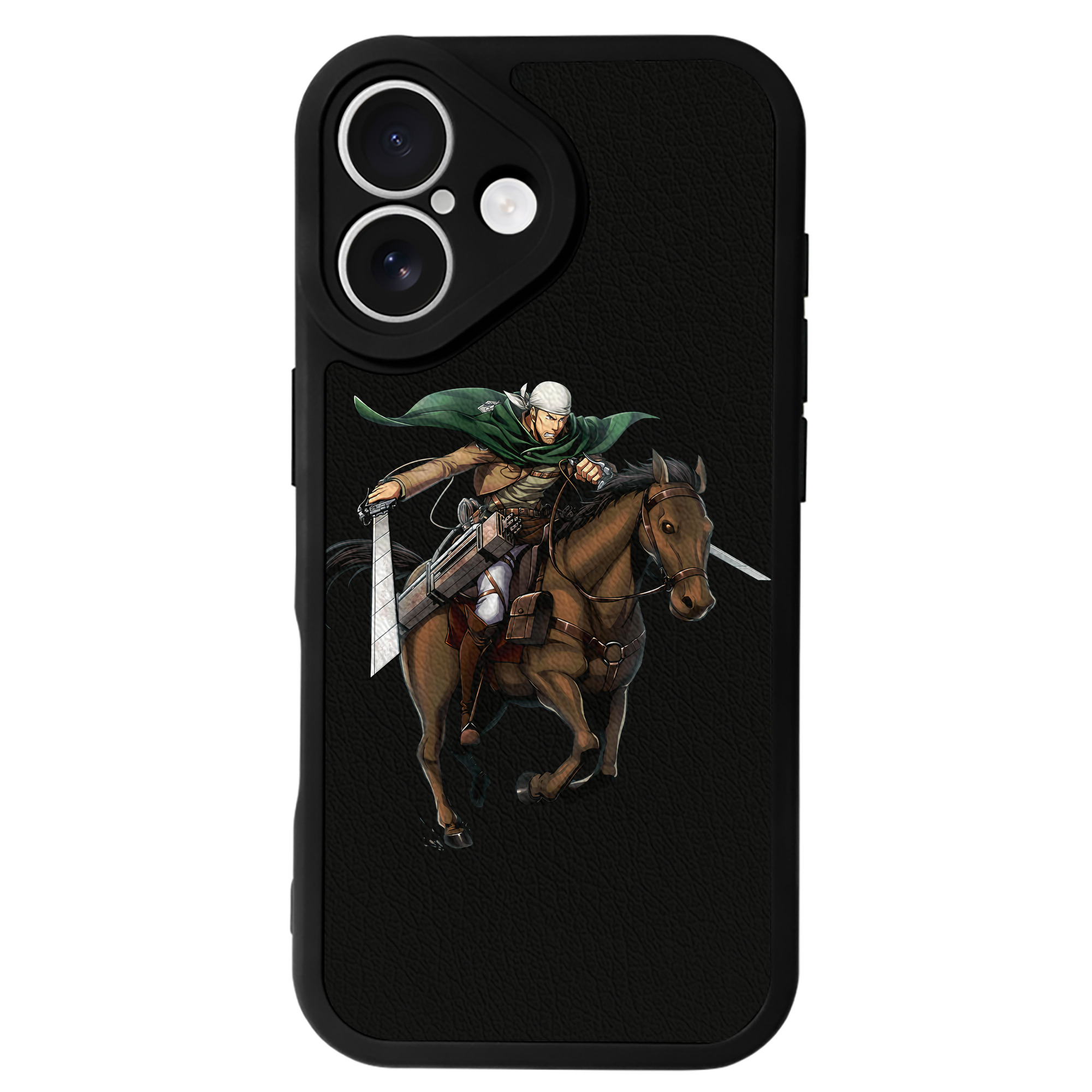 （画像用） 進撃の巨人 Attack on Titan 【iPhone 16シリーズ対応】シリコンスマホケース（レザー調） 材質：シリコン